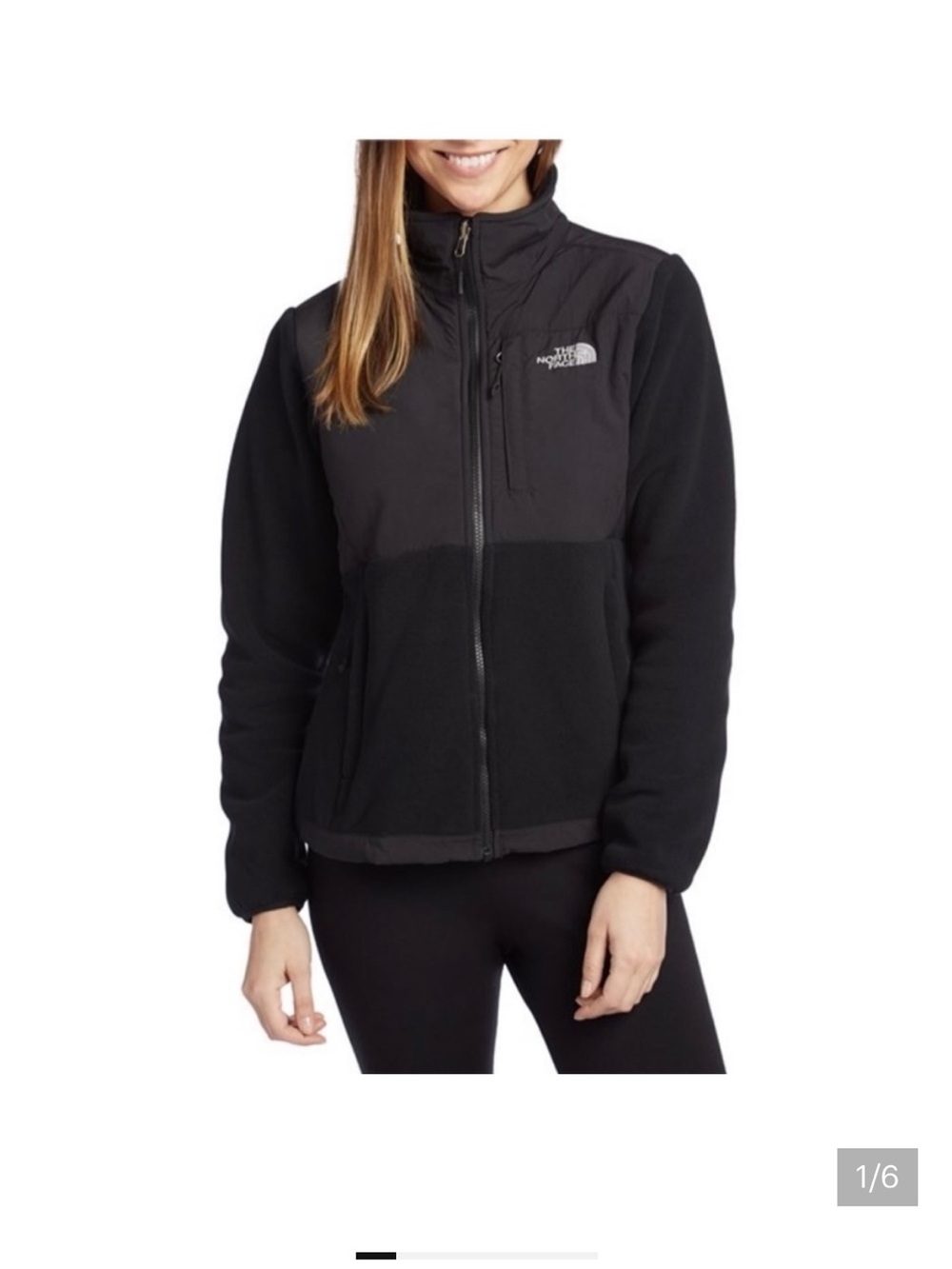 The North Face Women's Black Full-Zip‎ Fleece Utility Jacket